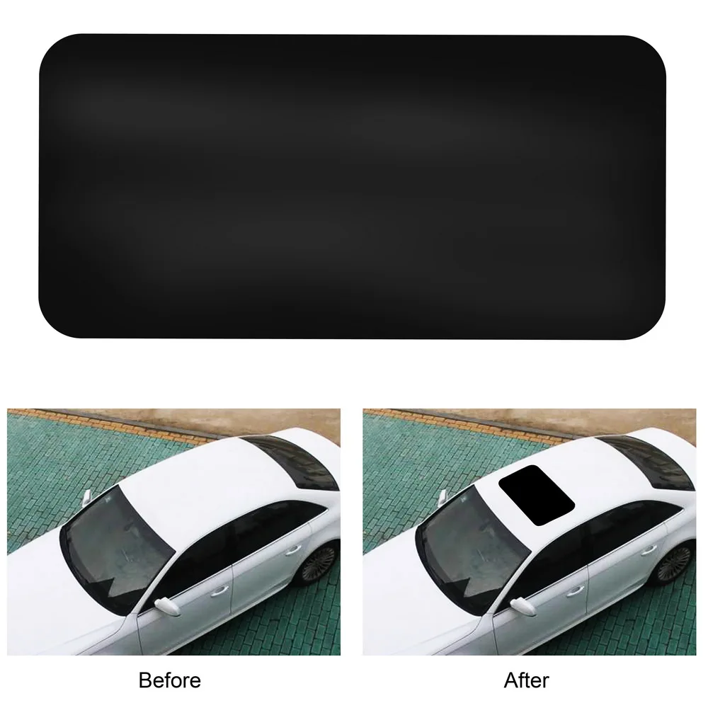 Waterproof Black Car Sticker Roof Ceiling Decal Simulation Panoramic Sunroof Film Mouldings Auto Accessories Decoration Exterior