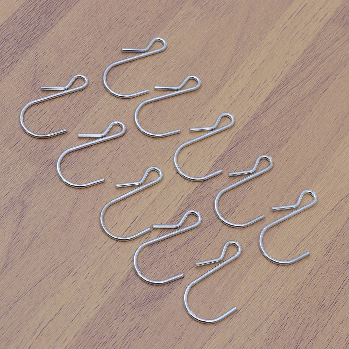 20Pcs Carbon Steel S Type Hanging Hooks Nickel Plated Strong Storage Hangers for Kitchen Bedroom Garage Clothes Pot Racks Safety
