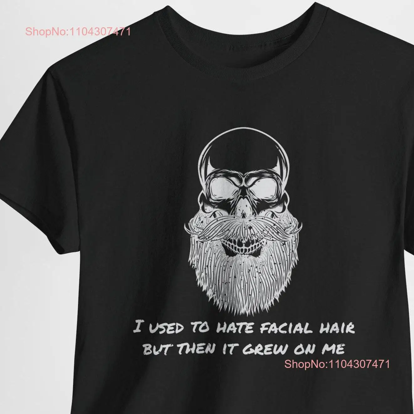 I used to hate facial hair but then it grew on me a funny shirt for Dad Unhinged gym men with beards your bearded man