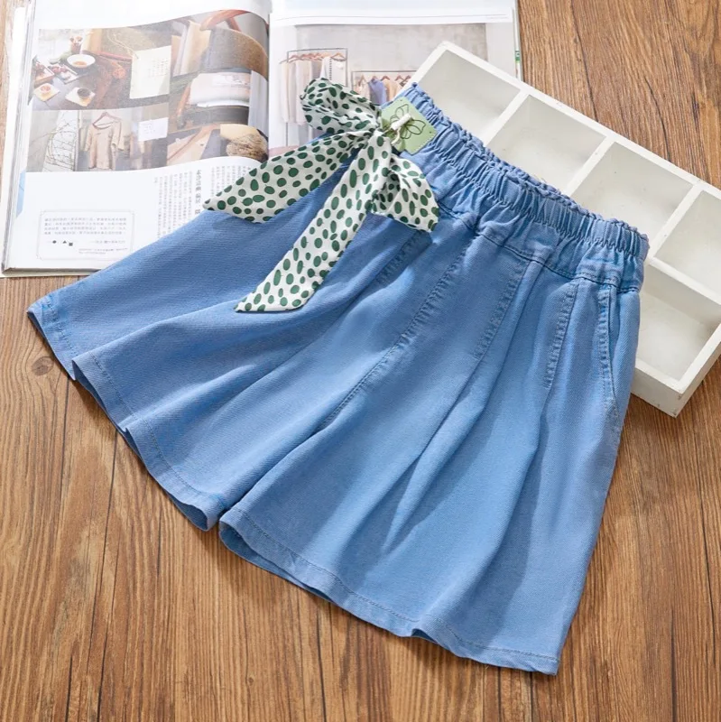 

Girl Baby Summer Clothes Shorts Trousers Comfortable Breathable Girl Casual Middle-aged Young Wide Loose Denim