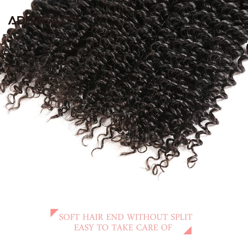 Human Hair Bundles Kinky Curly Human Remy Hair Bundles Brazilian Virgin Human Hair Weave for Women Double Drawn Natural Color