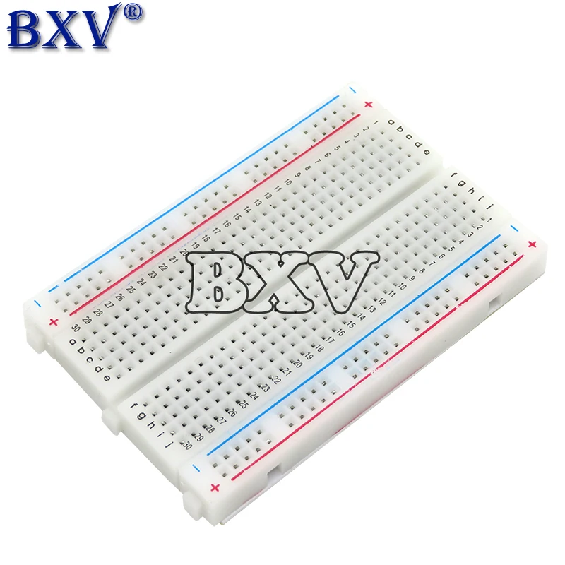 Crystal 400 Tie-Point Solderless Breadboard mini bread plate 83X55 mm New Crystal Breadboard for DIY