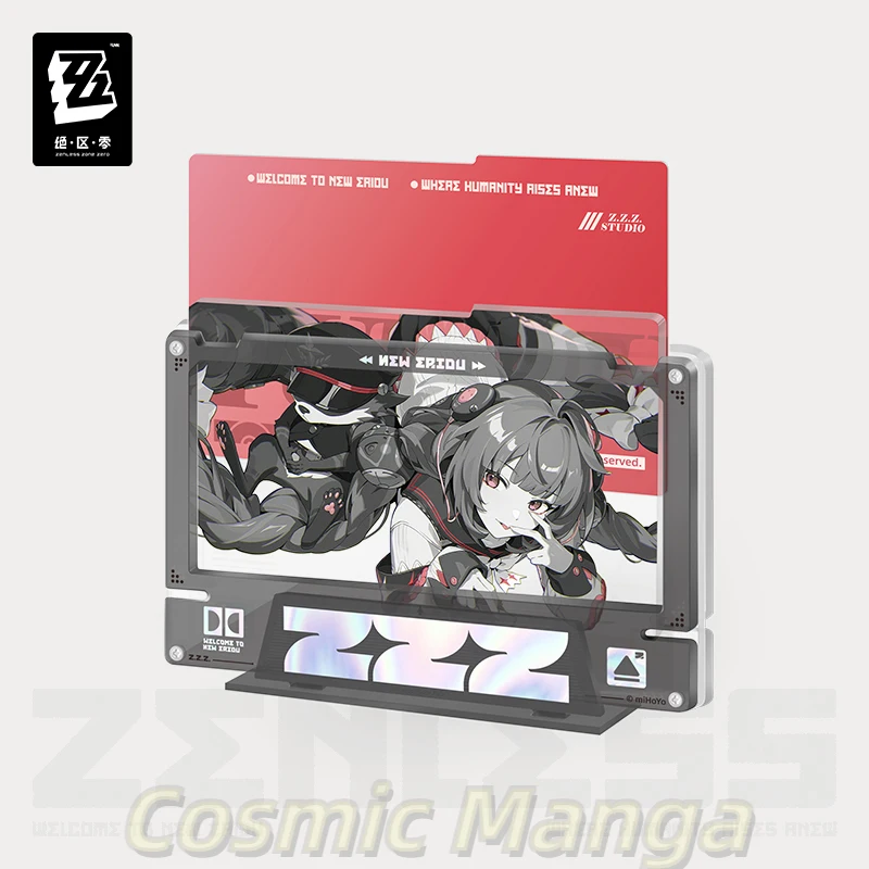 البيع المسبق الرسمي ZZZ miHoYo Zenless Zone Zero Ukinami Yuzuha سينما إطار حامل أكريليك مجموعة كوسبلاي لعبة أنيمي الهالوين