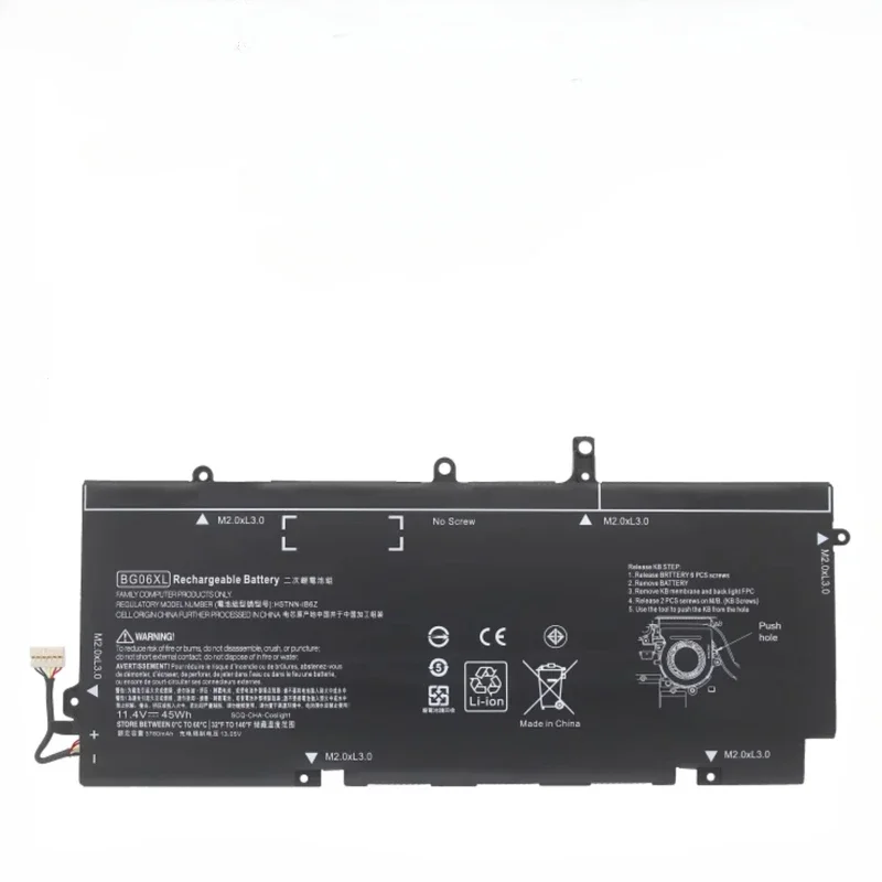 3780mAh BG06XL Battery for HP EliteBook 1040 G3 (P4P90PT) BG06XL HSTNN-Q99C HSTNN-IB6Z 804175-1B1 804175-1C1 804175-181 45WH