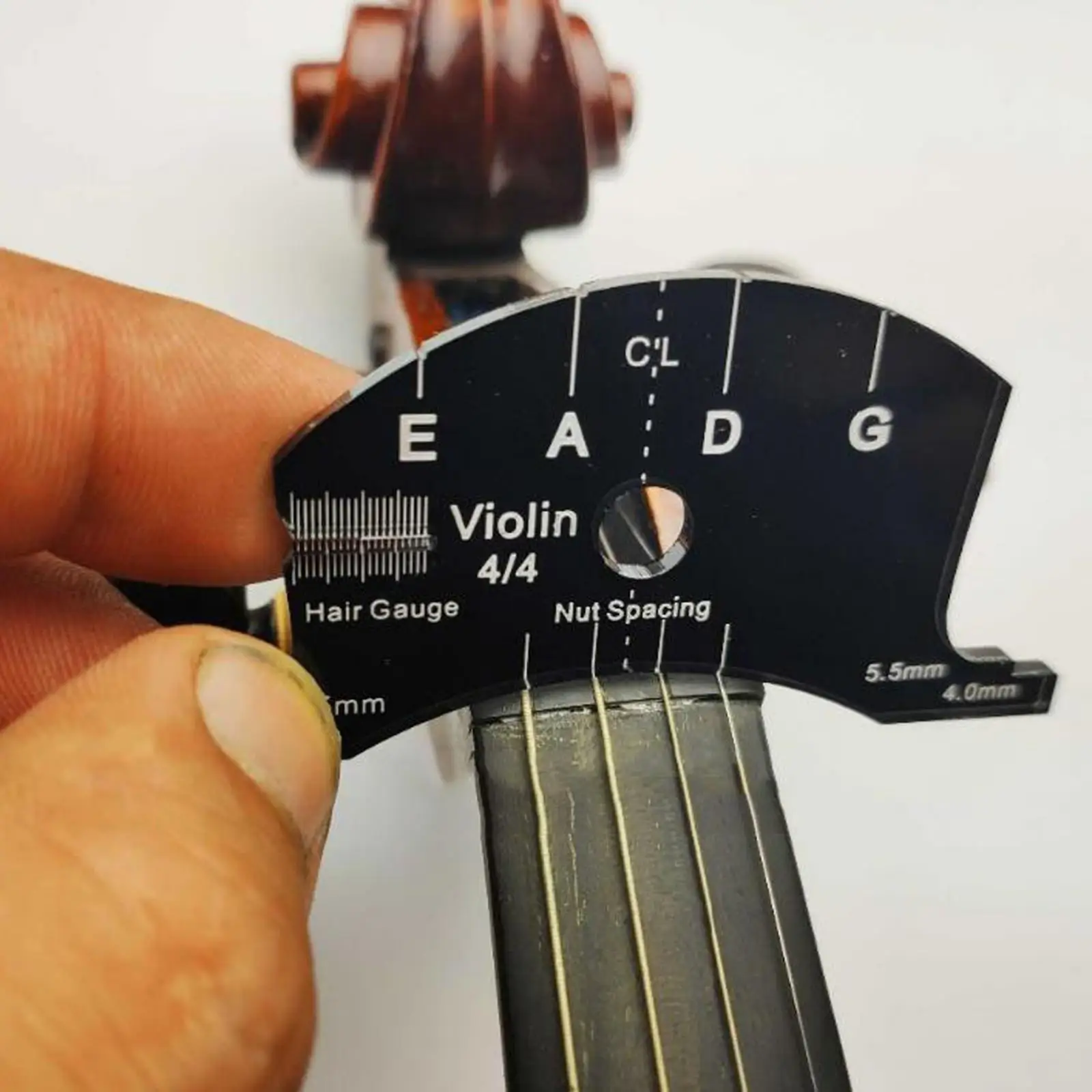 Cello Double Bass Viola Violin Bridge Shaping Tool String nut Spacing Marker & Bow RE-HAIR Gauge - Image 6
