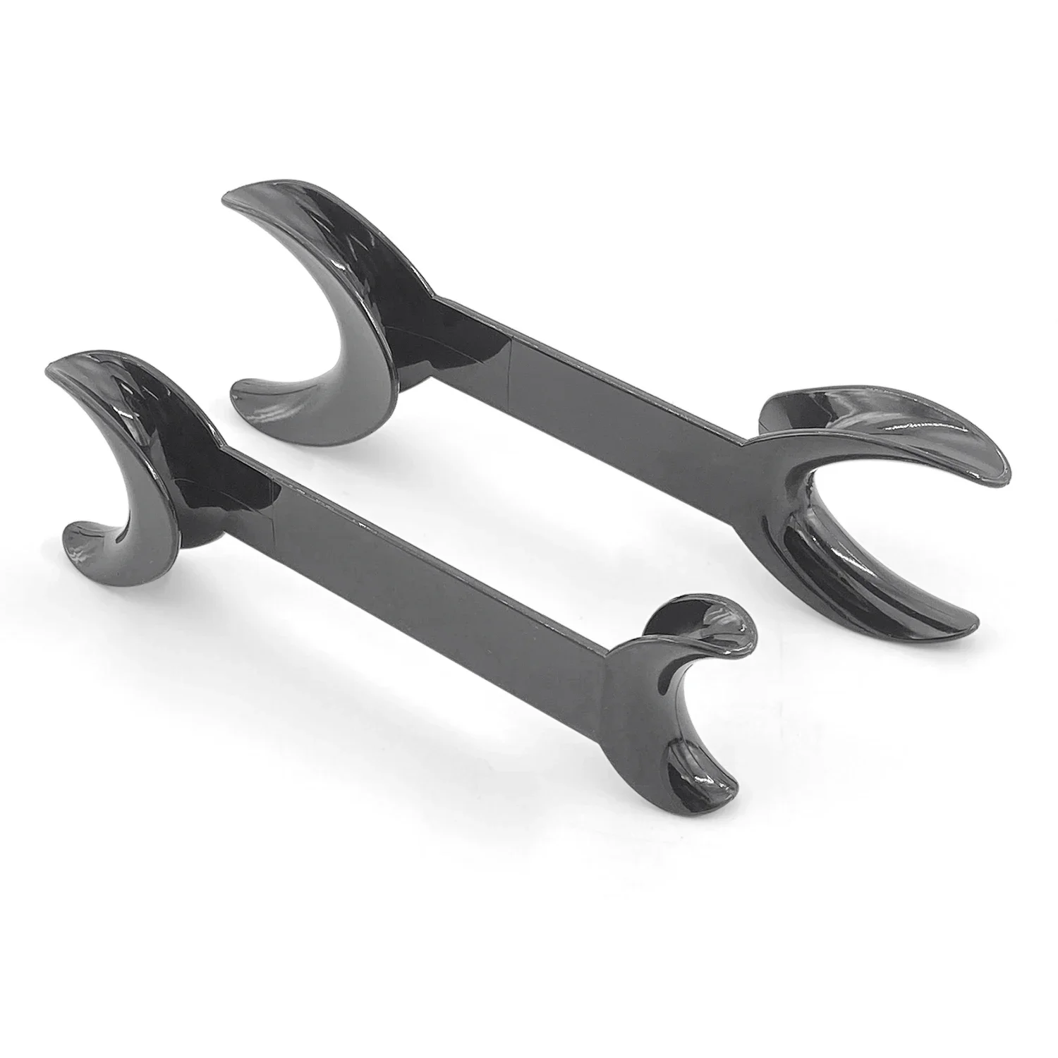 2pcs WELLCK Black Double head Lip Retractor Dental Intraoral Lip Cheek Retractor Dental Orthodontic Mouth Opener Dentist Tools