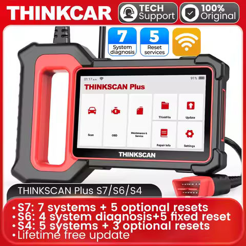 THINKCAR THINKSCAN Plus S7/S4/S6 OBD2 Diagnostic Tool Auto Code Reader OBD 2 Automotive Scanner Lifetime Free Update