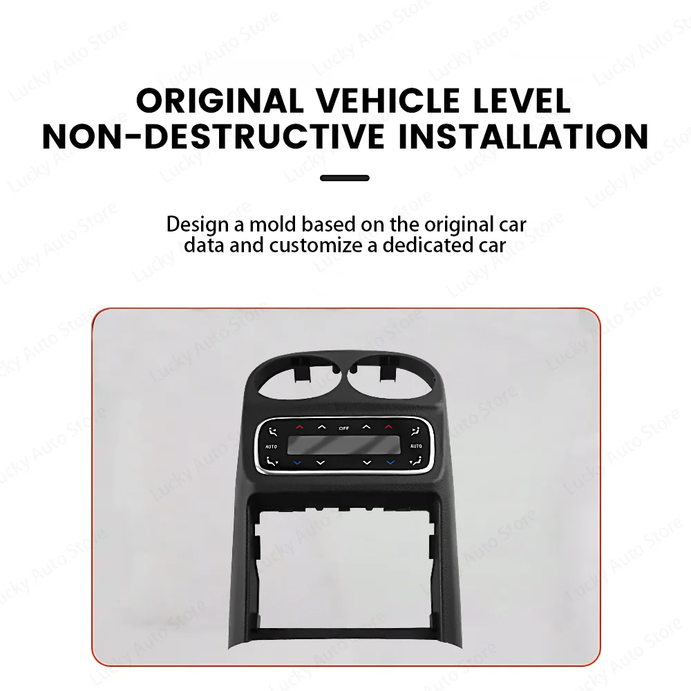 Rear Air Vent AC Button LCD Control Modificate Climate For Mercedes Benz C Class W206 Rear Air Conditioning Touch Control Panel
