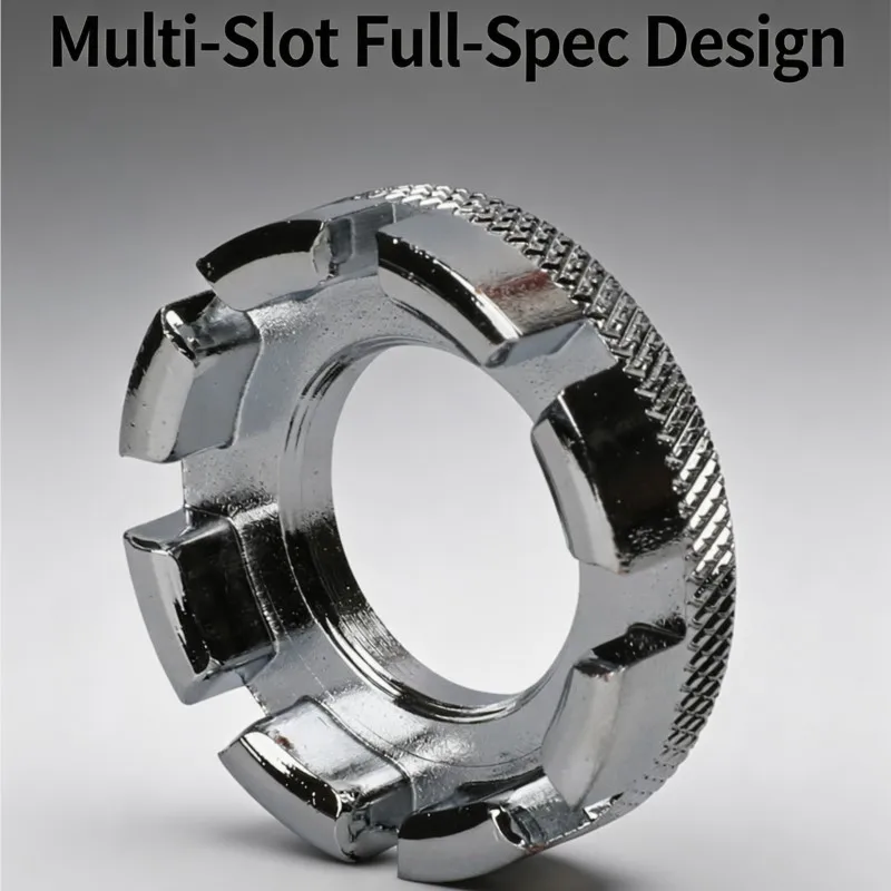 8 Slot Spoke Wrench Chromoly Steel Bicycle Wheel Truing Tool Bike Spoke Adjustment Tool Repair Tool Cycling Maintenance