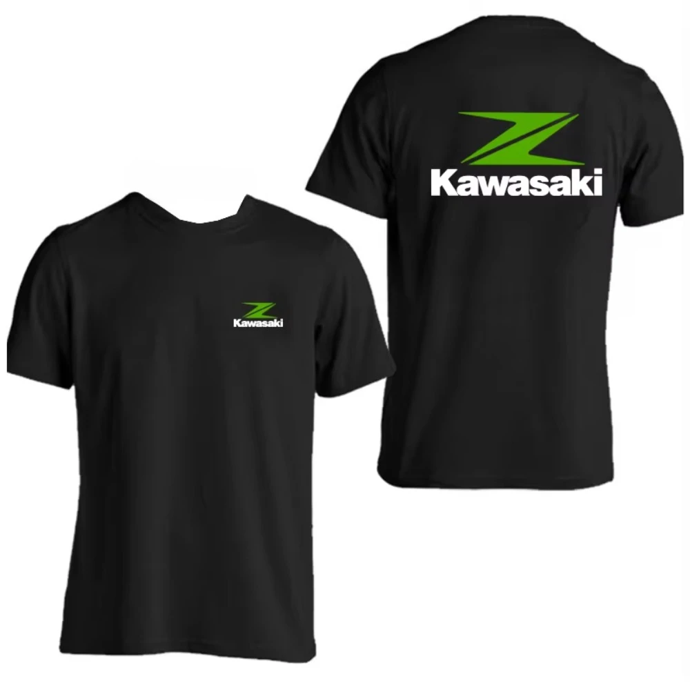 

2025-26 Summer Hot-selling New Men's Kawasaki Motorcycle Cotton Short-sleeved T-shirt Breathable Quick-drying Comfortable Top