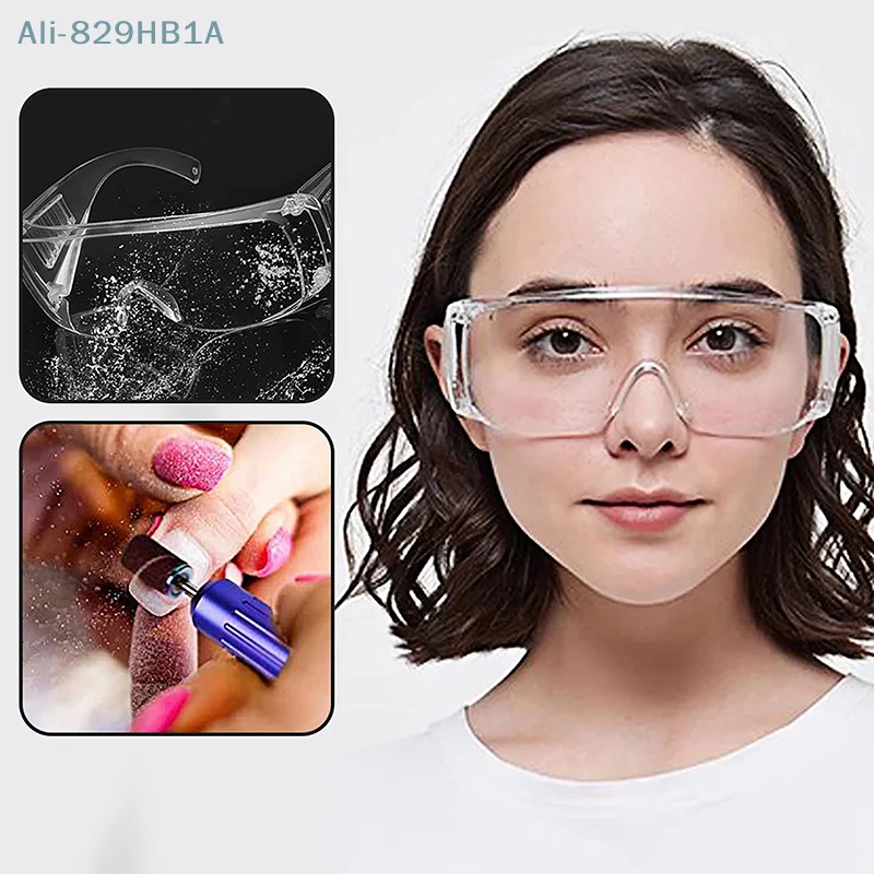 Unisex Transparent Fog&Uv Resistant Safety Glasses Goggle Manicure Lab Protective Eye Wear Lens Workplace Anti-Dust Glasses