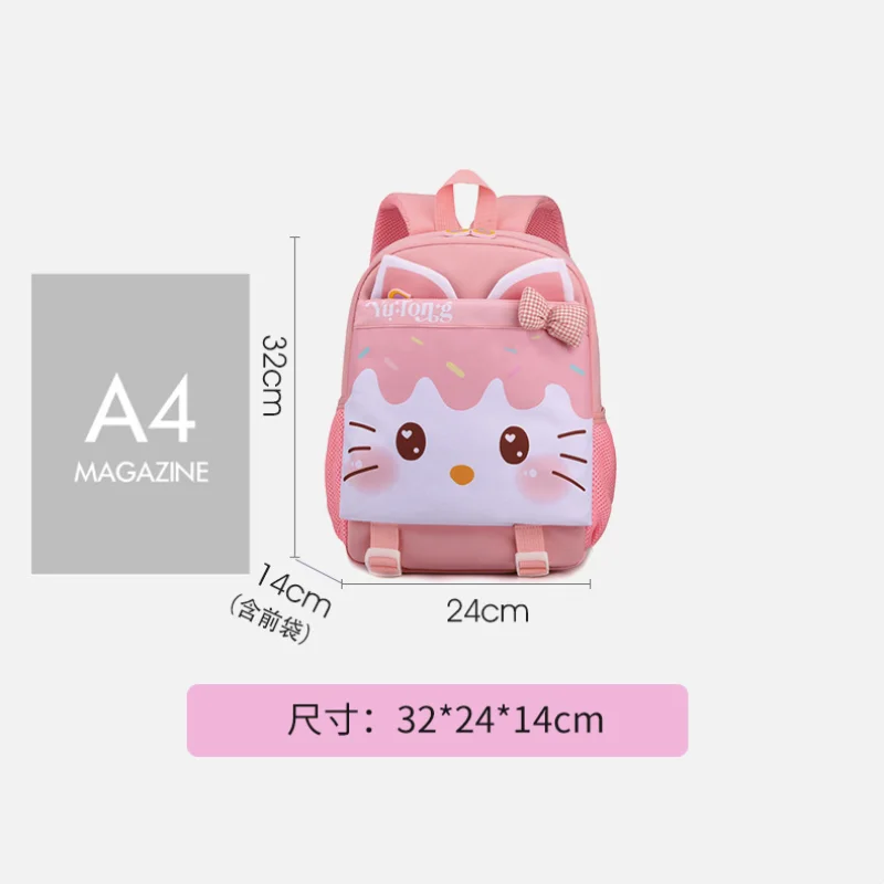 Children\'s cartoon schoolbag Kindergarten girl Princess cute light backpack 3-5 years old middle class boys light backpack