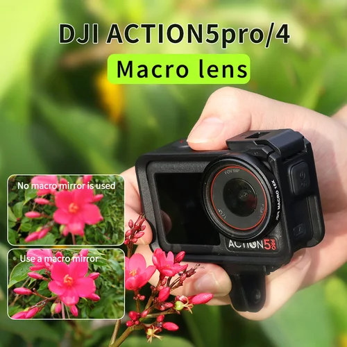Adecuado para DJI OSMO Action5/4 cámara de movimiento 15x lente macro aumento fotografía micro filtro