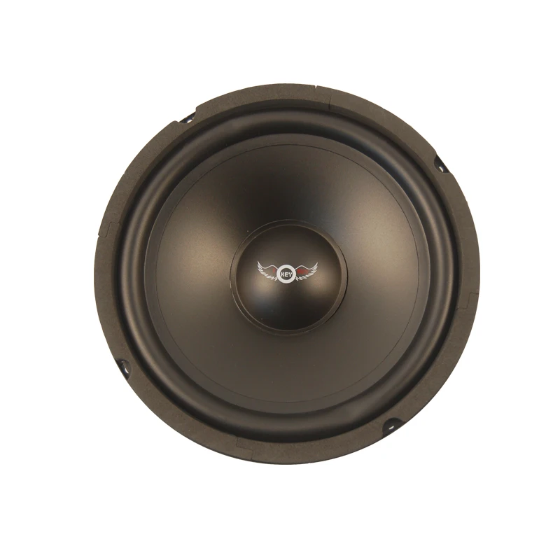 1pc  8 Inch Car Midrange Powerful 400W 4 Ohm Black Rubber Edge Injection Cone Woofer Universal Speakers