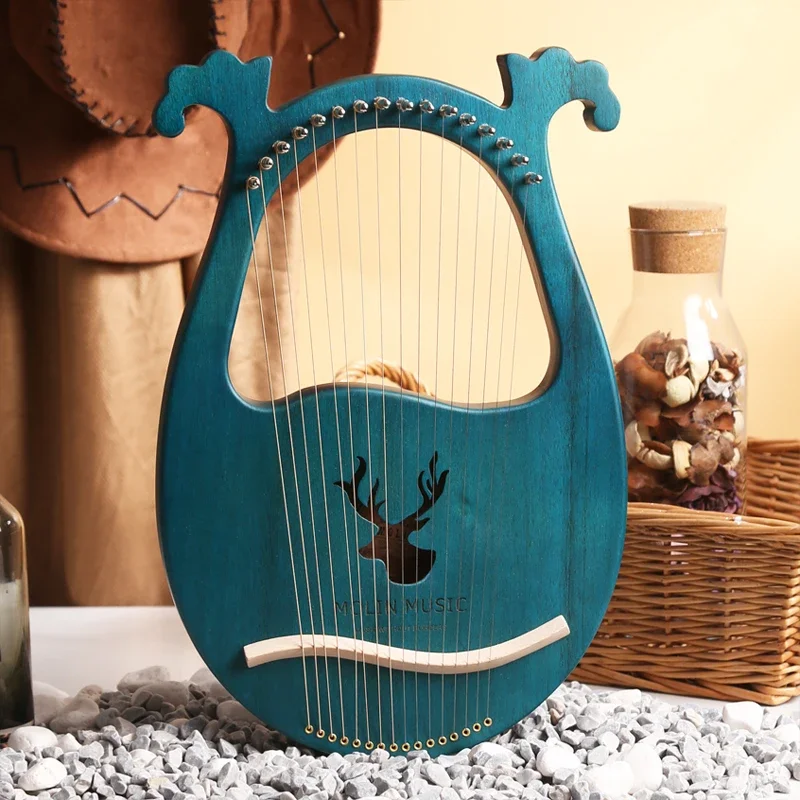 

24-String harp 19-tone lyre 16-tone small instrument beginner lyre small lyre harp