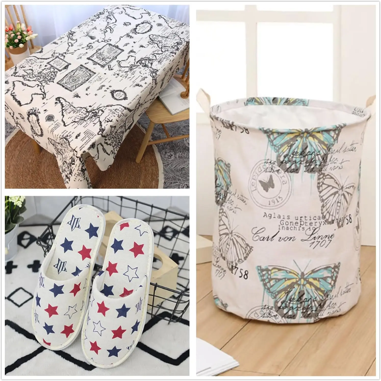 

50x150cm Retro Newspaper Letter Printed Cotton Linen Patchwork Fabric Sewing Material DIY Handmade Quilting