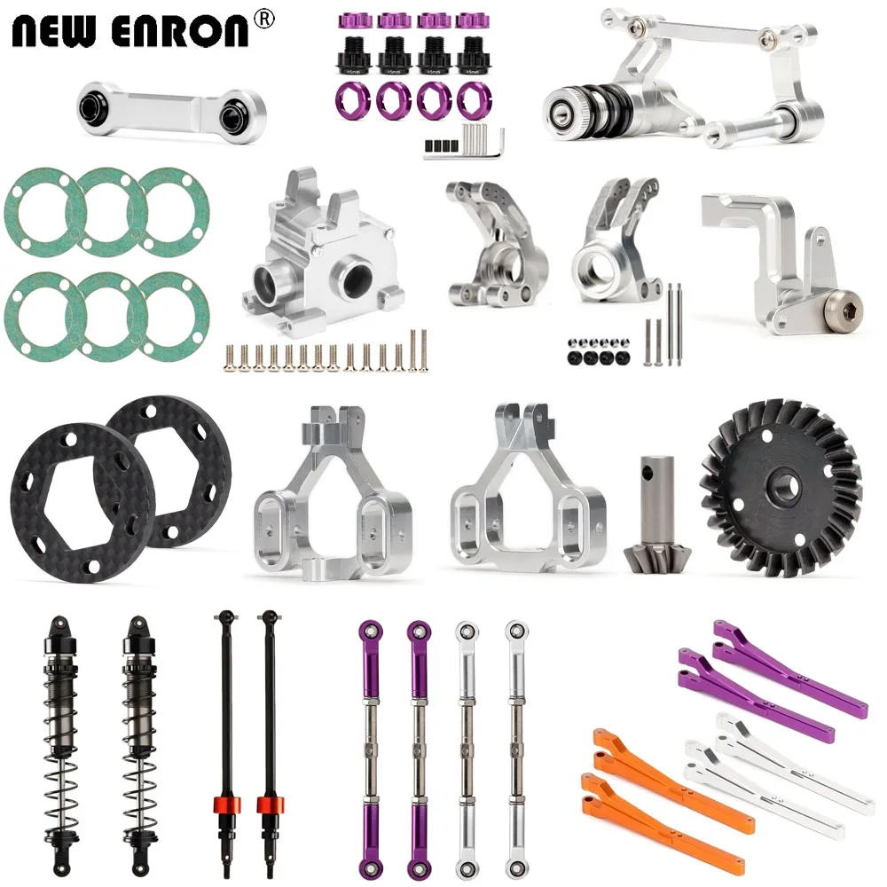Metal engrenagem principal tanque de combustível montagem acelerador bellcrank ligação amortecedor para rc hpi 1/8 salve fluxo xl x ss kit rtr caminhão