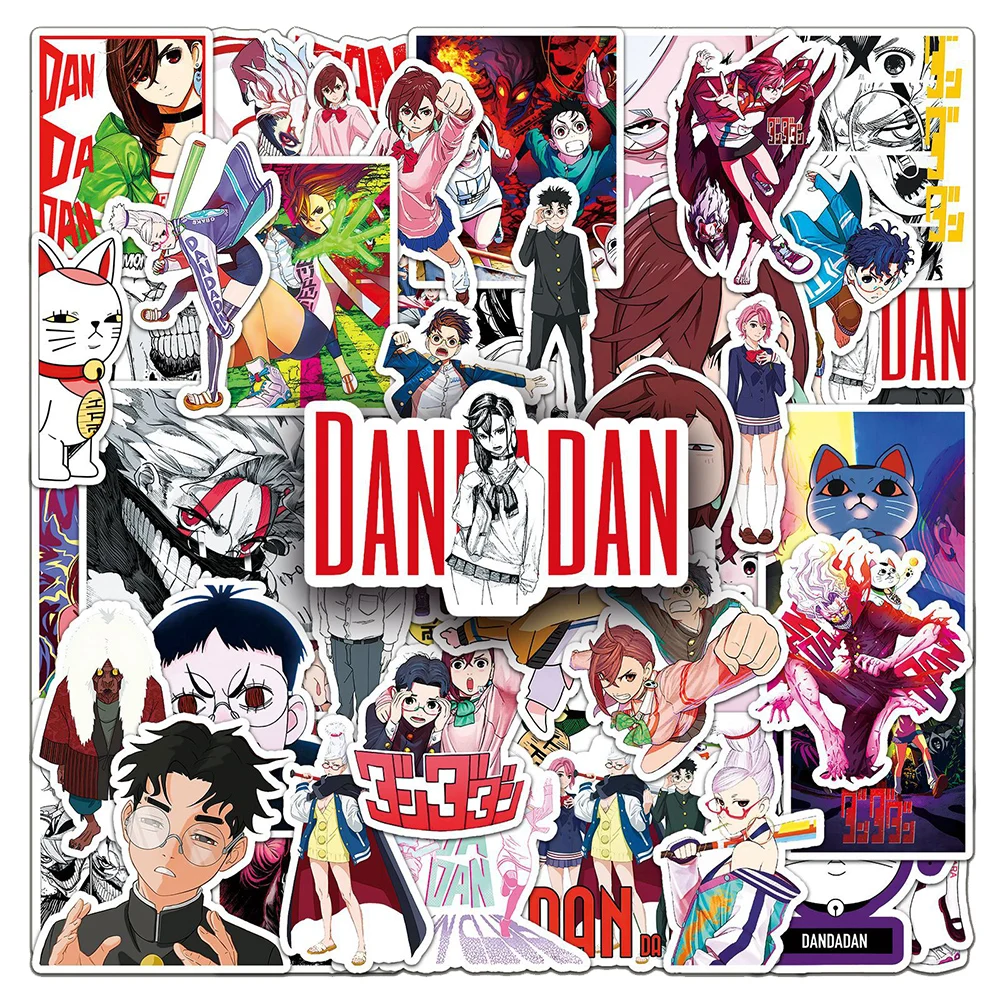 10/30/50pcs NEW Cool DANDADAN Anime Stickers Japan Magan Graffiti Decals Skateboard Phone Luggage Car Waterproof Cartoon Sticker