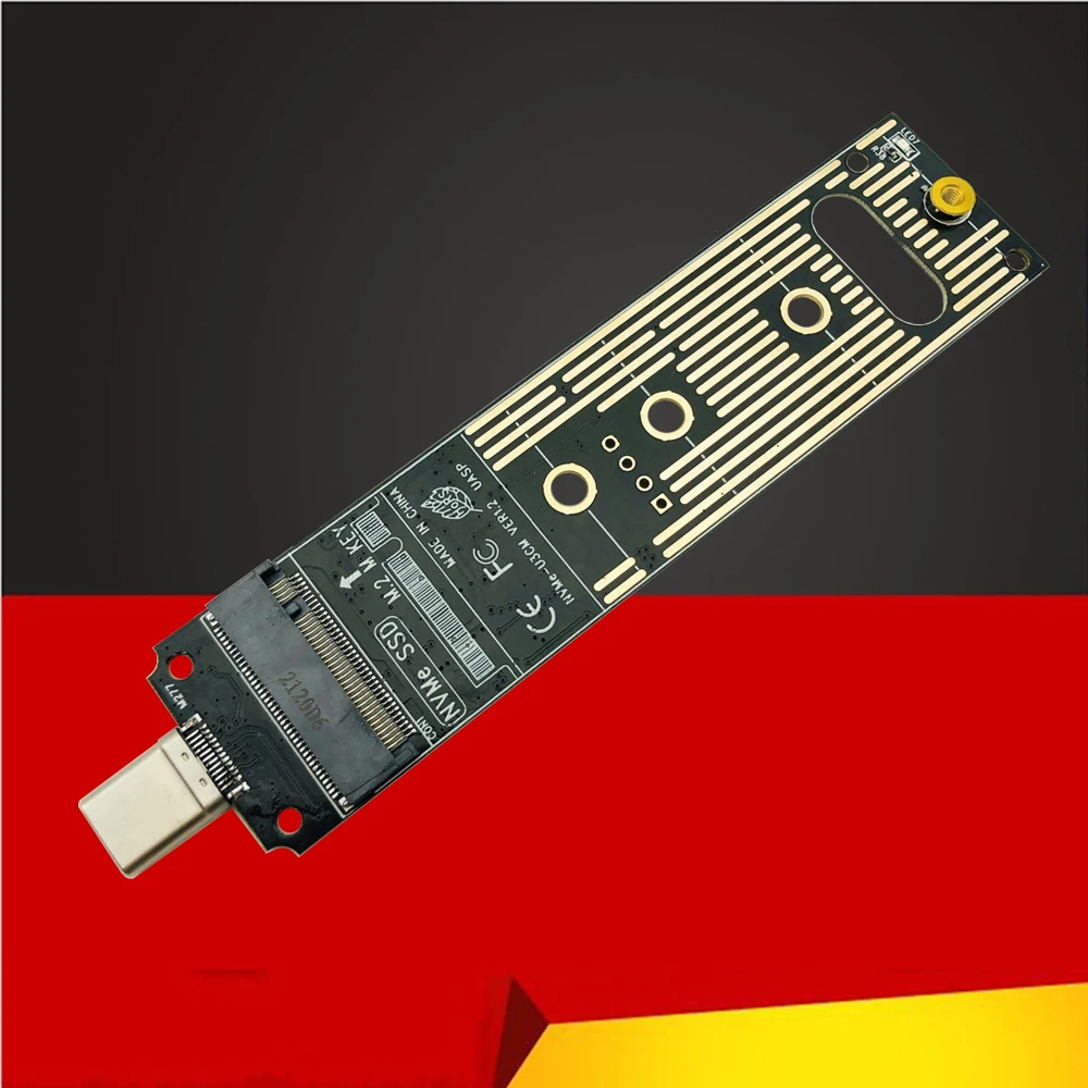 M2 Ssd Adapter Nvme Behuizing Nvme Naar Type-C Adapter M.2 Naar Usb 3.1 Case Voor Nvme Pcie M key Ondersteuning 2230 2242 2260 2280 M.2 Ssd