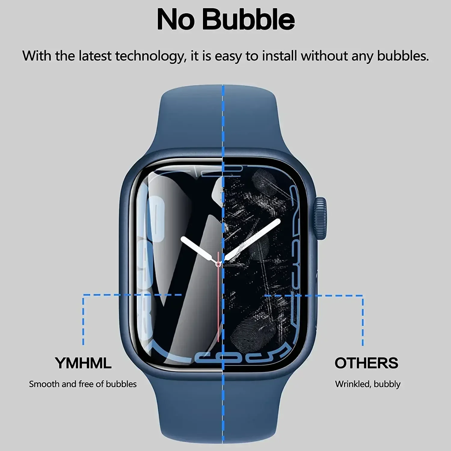 Tempered Glass for Apple Watch Ultra 49mm Screen Protector Anti-Scratch for Smartwatch Apple Watch 8 Pro 49mm HD Glass Protectiv