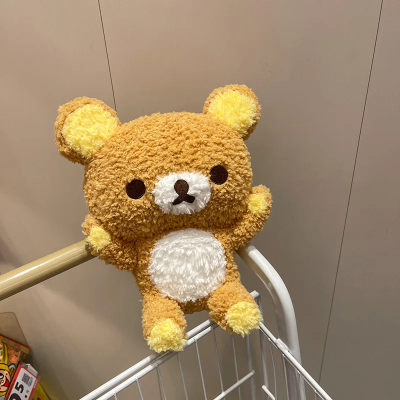 Japanische Kawaii Rilakkuma 30 cm Plüschtiere Schlafenszeit Kissen Cartoon Anime Rolle Flauschige Peripheriegeräte Schöne Mädchen Geburtstagsgeschenk