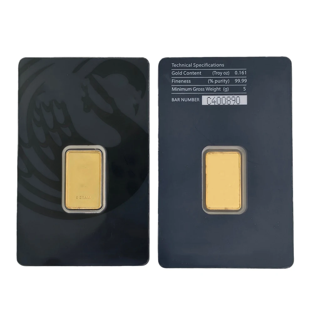 Nieuwe 2026 Paard 1oz Gouden Staafje Verguld Messing Staafjes Niet-Magnetisch Met Rode Zegel Verpakking Ambachten Voor Collectie Cadeau