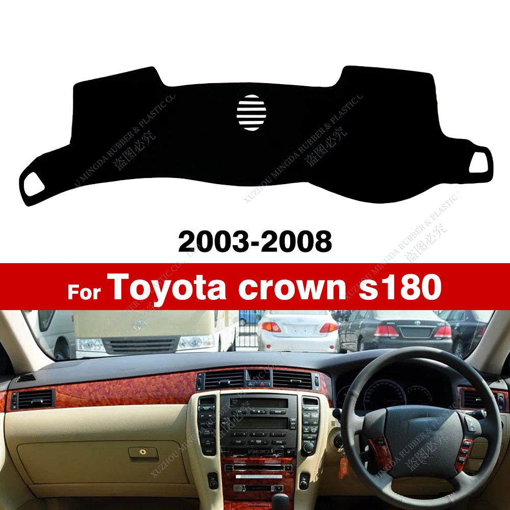 RHD Car Dashboard Cover For Toyota crown s180 2003 2004 2005 2006 2007 2008 Dash Mat Sun Shade Anti-UV Carpets Car Accessories