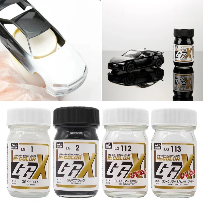 

60ml/bottle Oil-based Black White UV-resistant Glossy/Eliminate Luster Transparent Varnish Protective Coating GGX Series Coating
