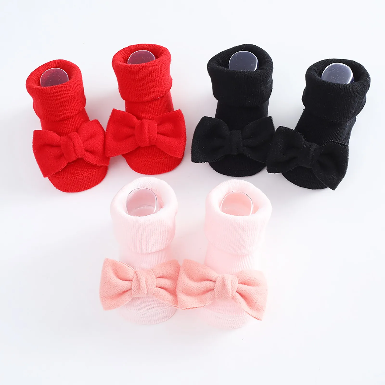 

Toddler Baby Girls Socks Shoes Newborn Baby Floor Socks Bowknot Infant Baby Foot Socks First Walkers Prewalker Boots 0-12 Months