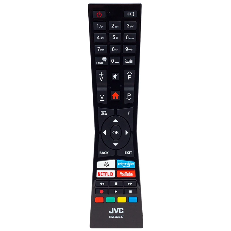 ORIGINAL KL VESTEL RC A2 43100P - JVC RM-C3337 NETFLIX-YOUTUBE-PRİME VİDEO KEY LED TV CONTROL (SRC-4316)