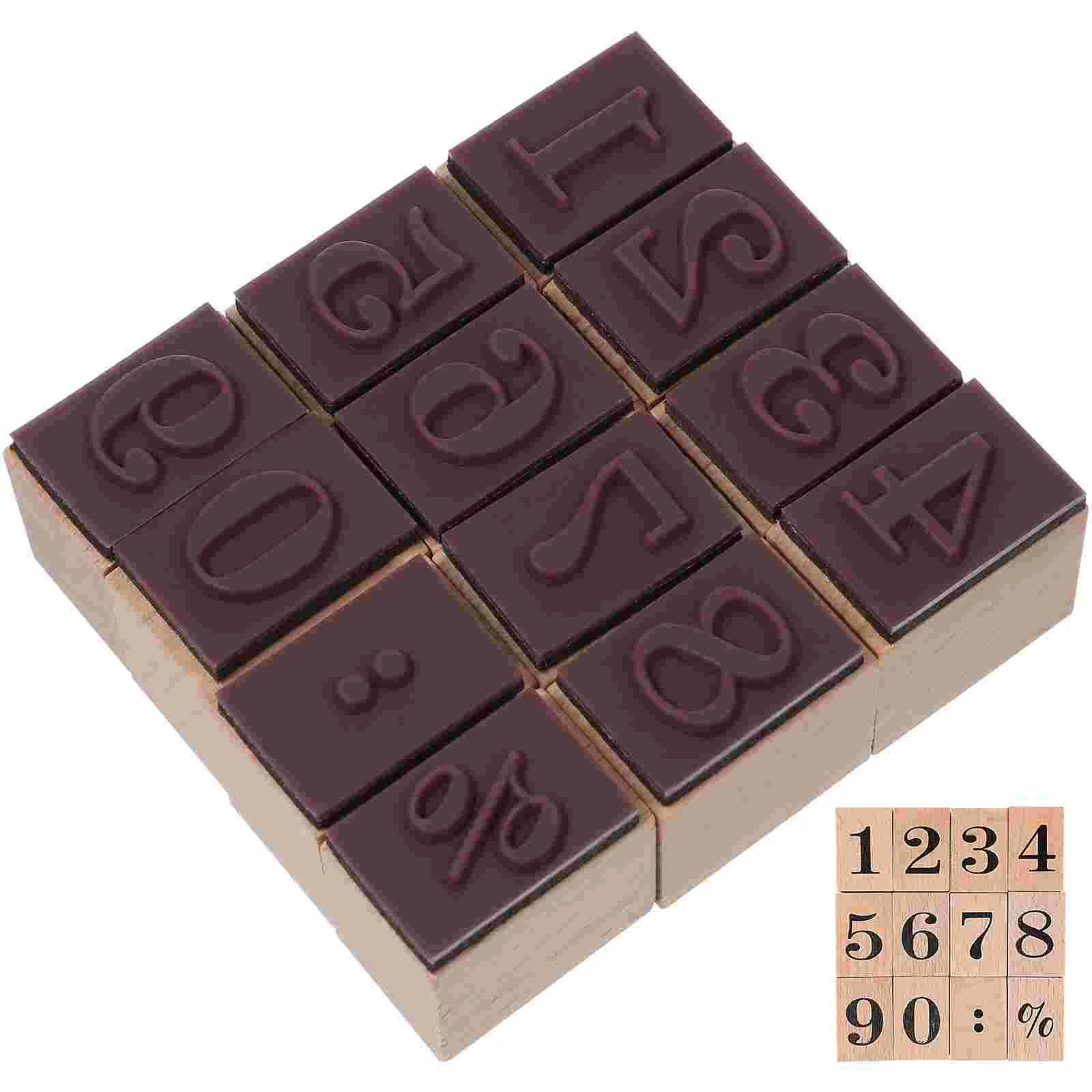 Рисунок 3 - Деревянный набор штампов штамп с цифрами