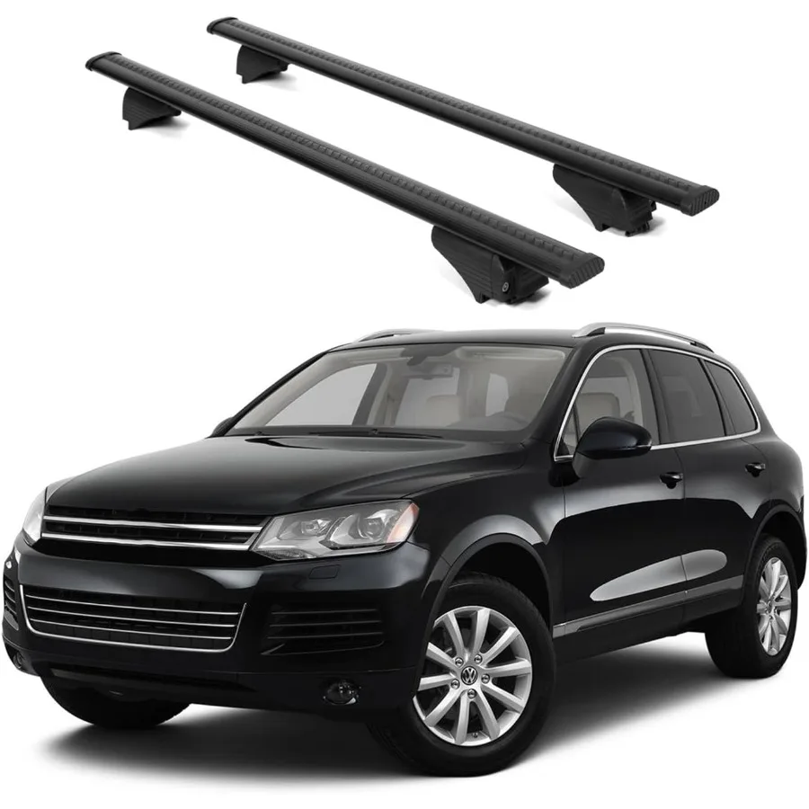 

ERKUL Roof Rack Cross Bars for VW Volkswagen Touareg 2011-2018 Aluminum Crossbars with Anti-Theft Lock for Rooftop Storage Comp