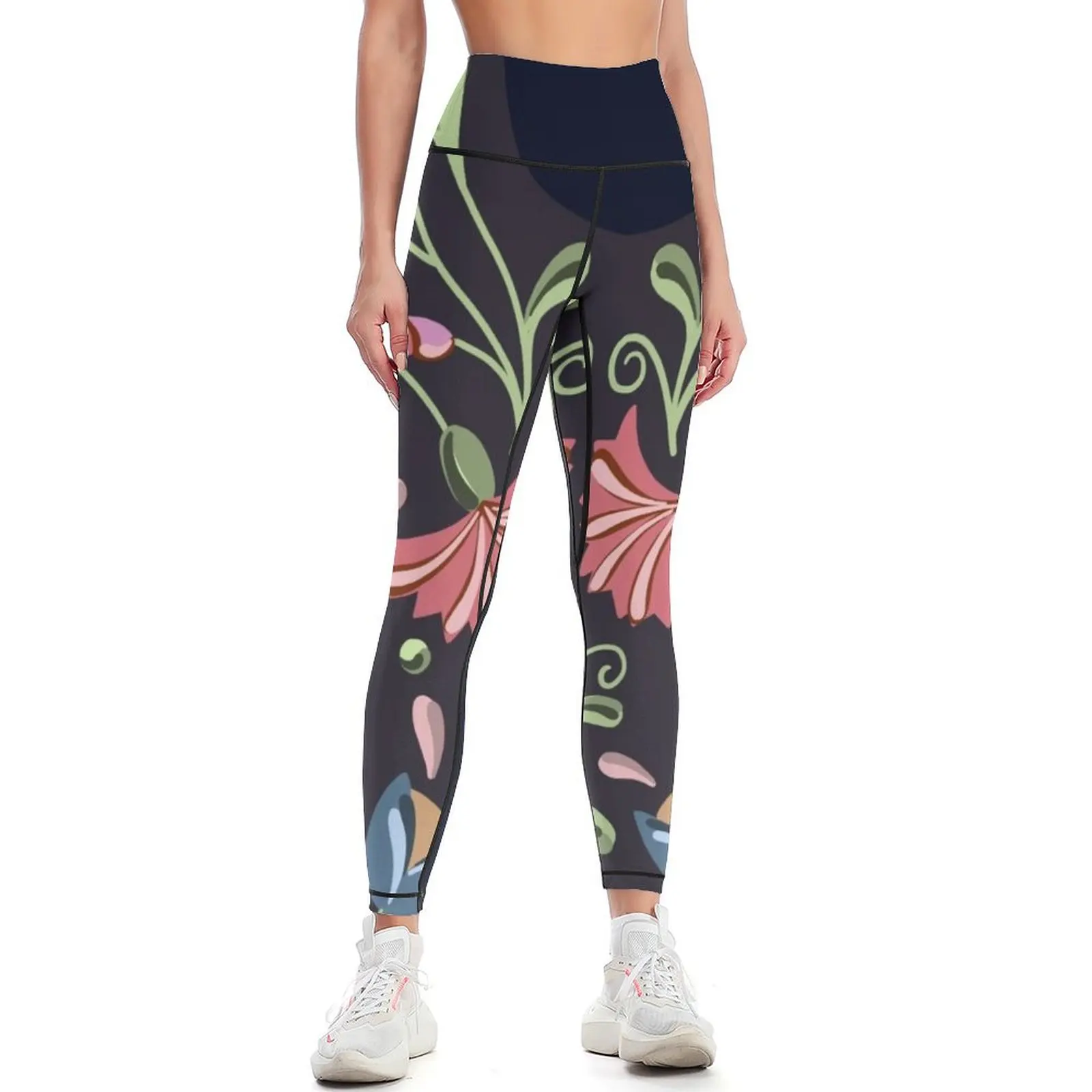 

Folk deer Leggings push up fitness jogging pants for girls sports for Womens Leggings