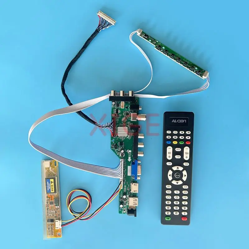 

Драйвер платы контроллера для CLAA150PB01 CLAA150PB03 LVDS-30Pin DIY Kit 1CCFL LCD Matrix USB + HDMI + VGA + AV + IR Digital DVB 1400*1050