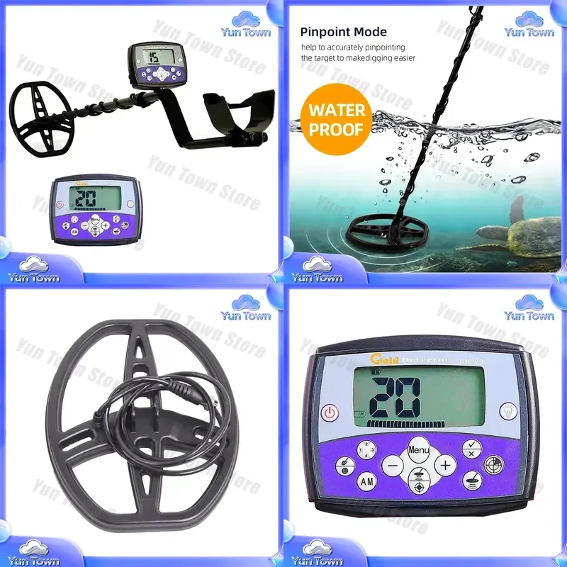 GH-20 for Treasure Hunting Deep Search Gold Scanner Machine Underground Metal Detector for Gold Prospecting Archaeology