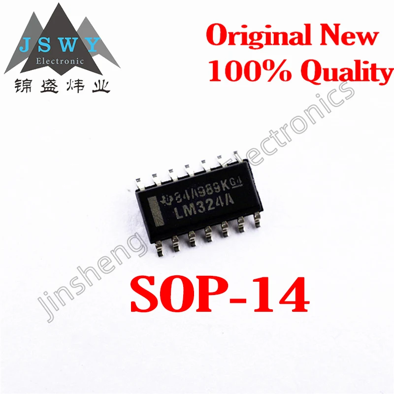 

10~30PCS LM324ADR LM324A SMD SOP14 Quad Op Amp Chip Linear IC 100% brand new original large stock