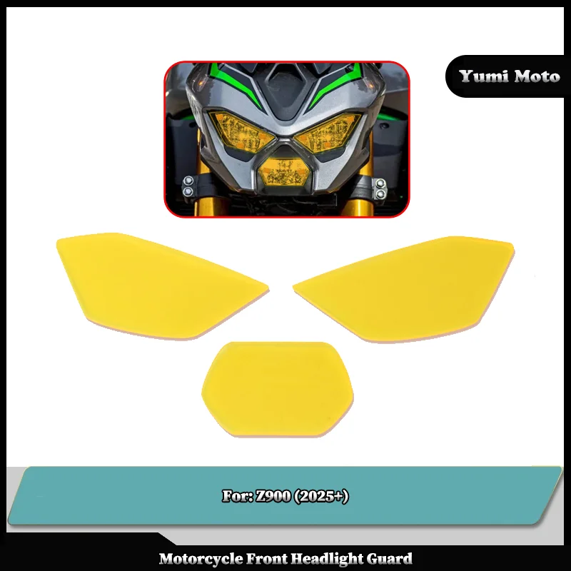 

Fit For KAWASAKI Z900 Z 900 2025 Motorcycle Accessories Headlight Guard Head Light Shield Screen Cover Protector