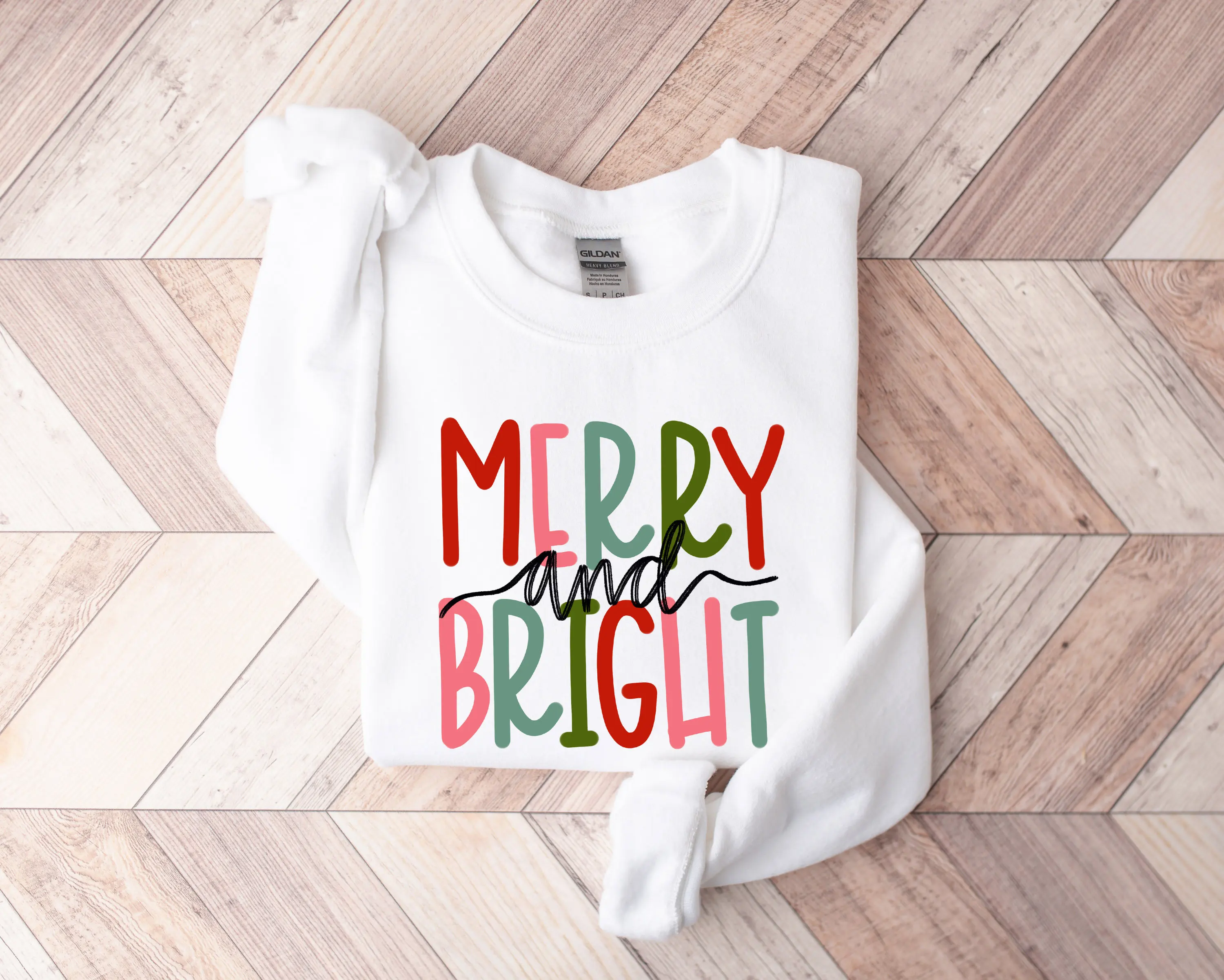 Hot Sale Fashion Christmas Clothes Merry and Bright Sweatshirt Best Sisters Christmas Sweatshirt  Winter Christmas Clothes Women