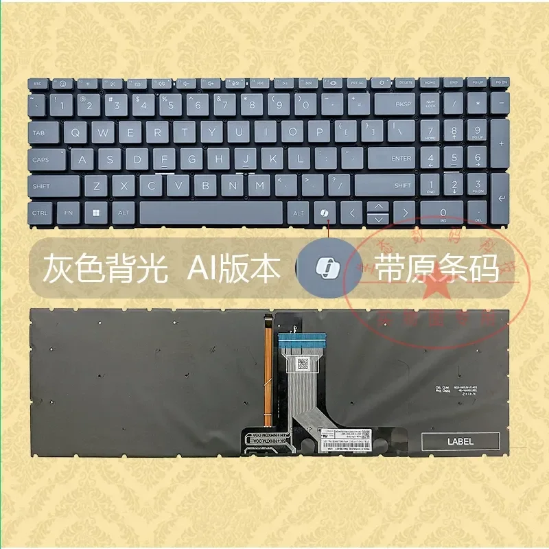 Keyboard for HP Star Book Pro 16 15 TPN Q286 Q287 W161 15 FD FC 16 AB Replacement Laptop Keyboard US Layout