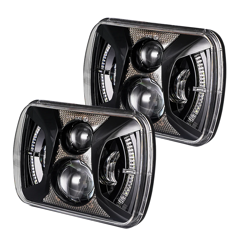 

For Toyota Hilux EMC Built-In 7 Inch Square Led 6x7 Led 7" LED Sealed Beam Headlights for GMC Models with 5x7 Inch Headlights