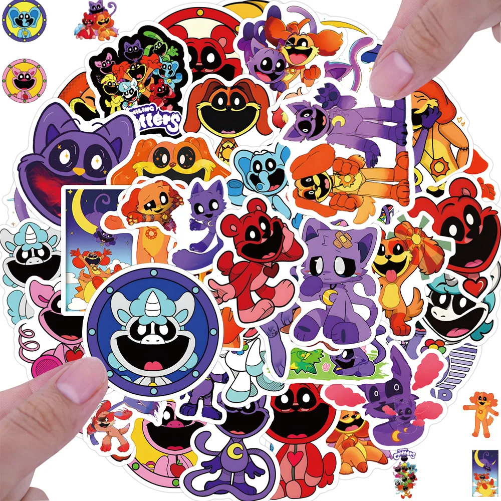 

Smiling Critters Catnap Game Sticker Decoration Party Favors Mobile Phones Laptops Computers Stationery Children's Sticker