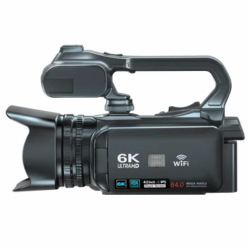 Live Streaming Vlog 6K Camera 18X Digital Zoom 64MP IR Night UHD 4.0 IPS Touch Screen WIFI Professional Video Camera 1