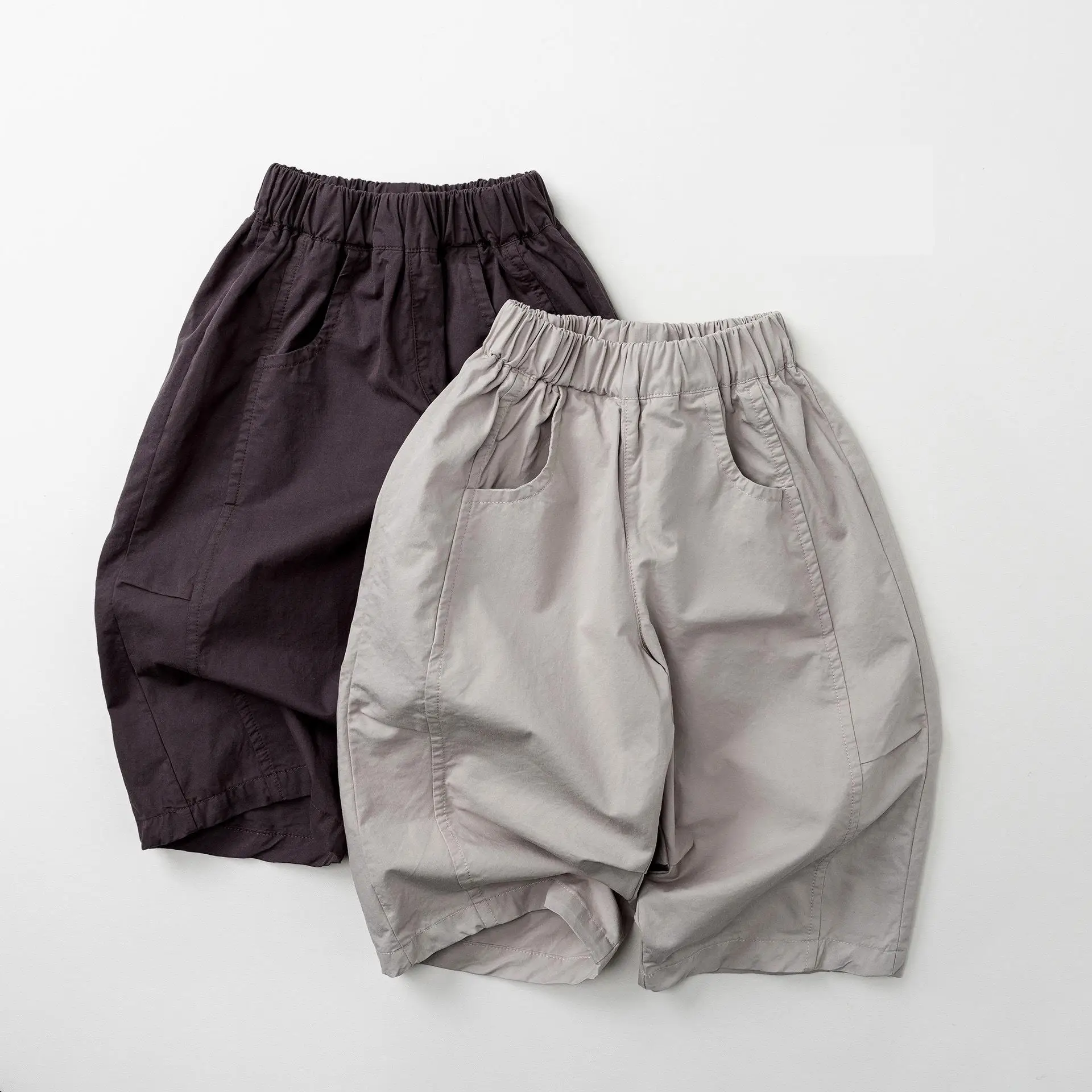 

2026 Summer New Children Casual Pants Solid Toddler Girls Loose Simple Trousers Cotton Boys Thin Harem Pants Kids Clothes