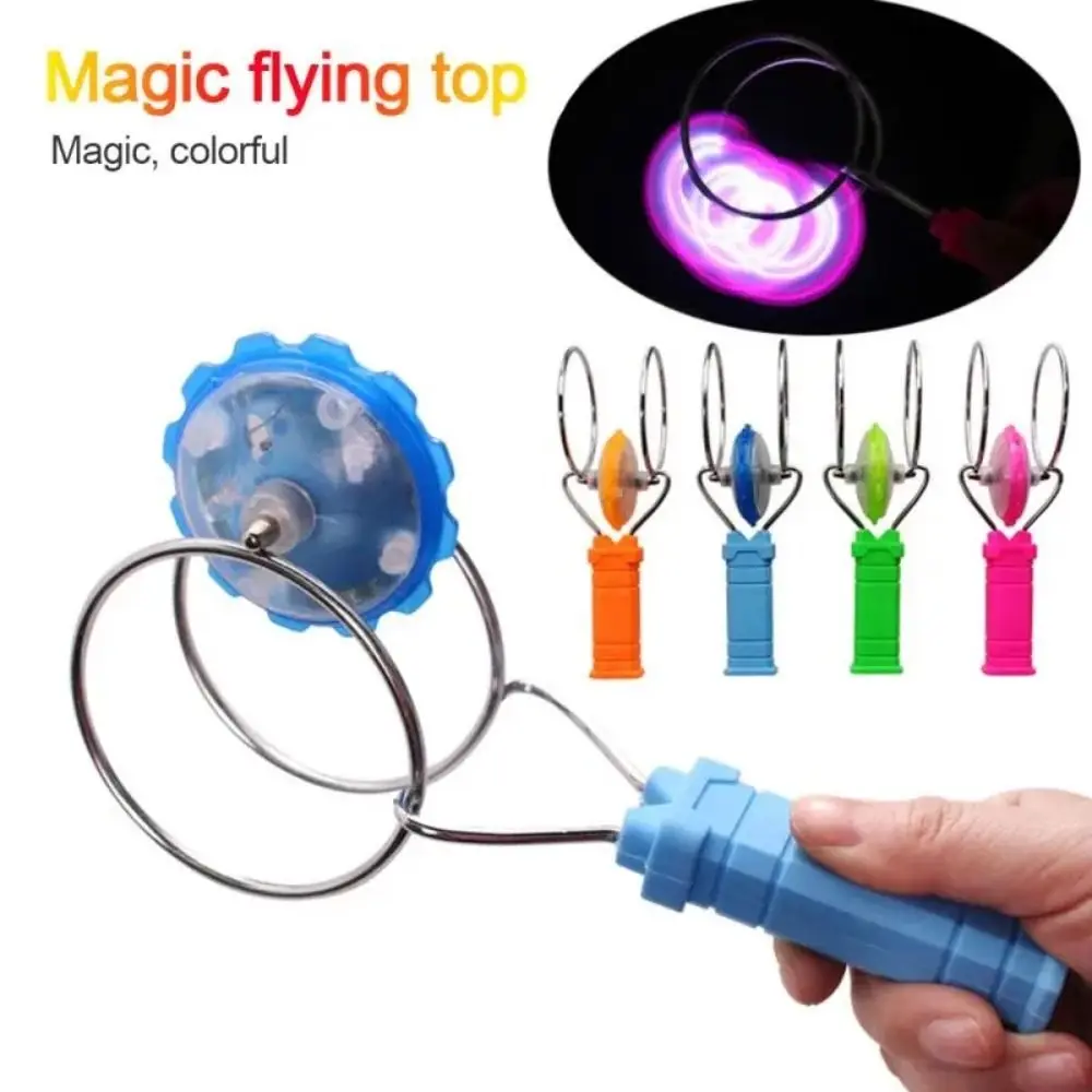 

Cool Light Magnetic Spinning Top Colorful Spinner Luminous Gyroscope Rotating Plastic Gifts