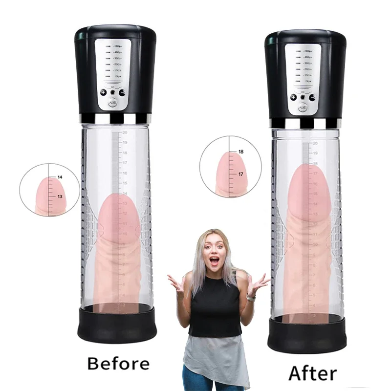 

Enlarge Penis Pump Sex Toys for Men Vacuum Pump for Men Electric Dick Extender Adult Penis Enlargement Penile Increase Exerciser