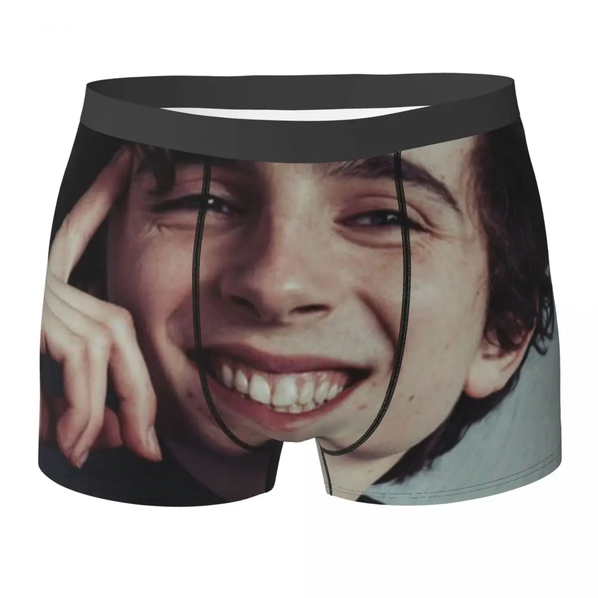 

T-Timothee Chalamets Underwear Actor Smile Breathable Panties Design Boxer Brief 3D Pouch Male Plus Size Boxer Shorts
