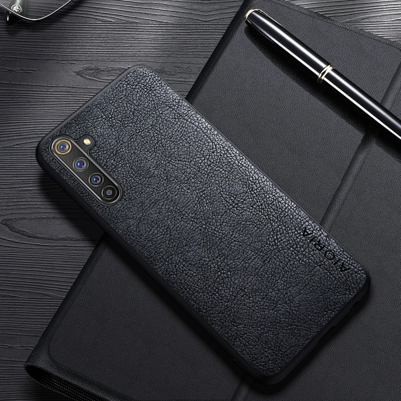 Case For Realme 6 Pro 6i Simple Design Luxury Leather Business Cover For Realme 6S Case