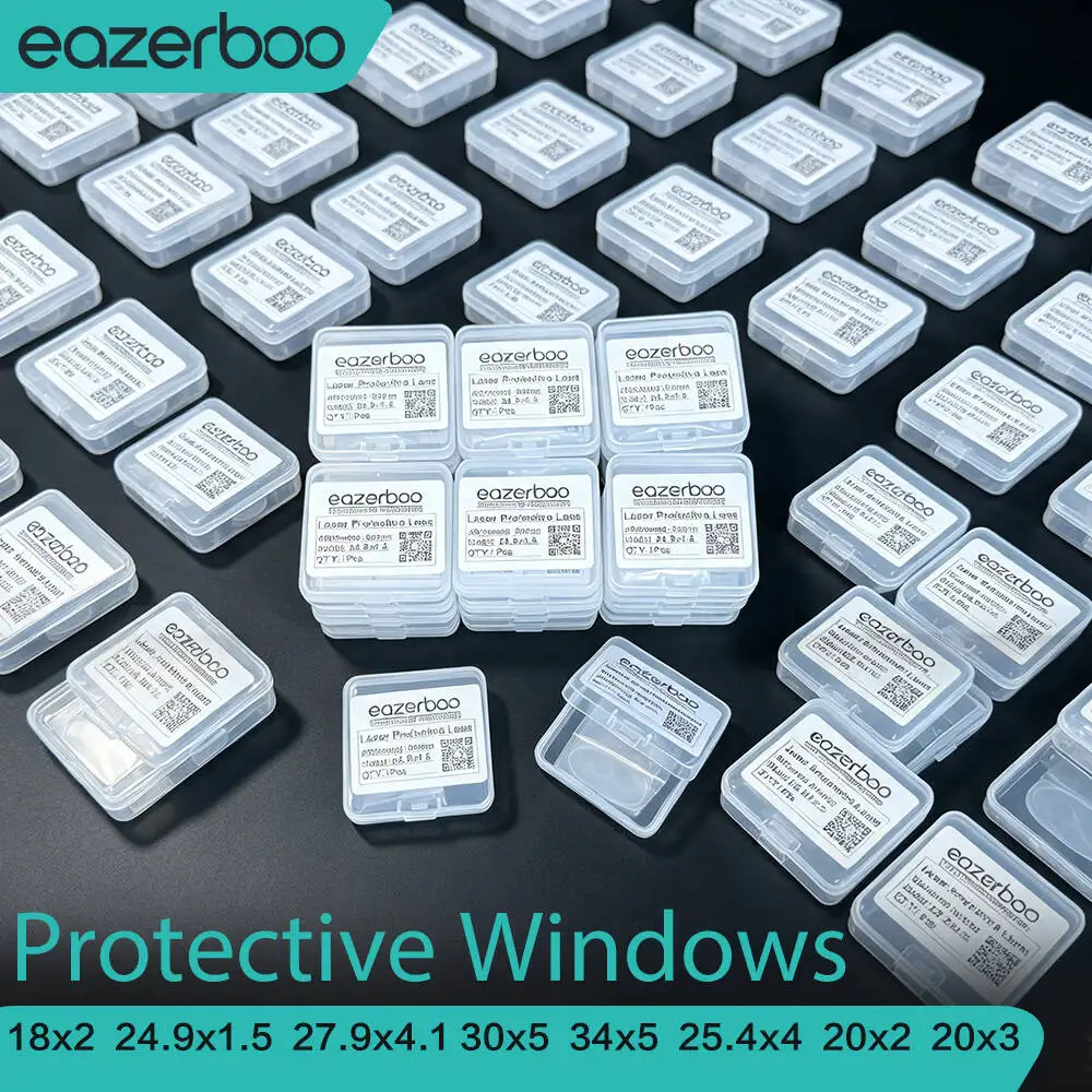 Image of 100 Stück Laserschutzfensterlinsen 24,9x1,5 27,9x4,1 18x2 20x2 20x3 1064nm Optische Linse für Laserschneiden Laserschweißen