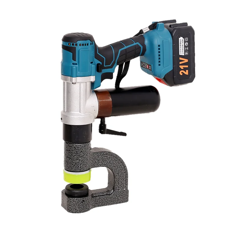 Rechargeable lithium battery electric hydraulic punching machine hole opener purlin bridge ZHC type angle iron channel steel