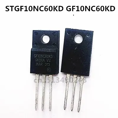 Nuovo originale 5pcs/ STGF10NC60KD GF10NC60KD TO-220F 600V 10A